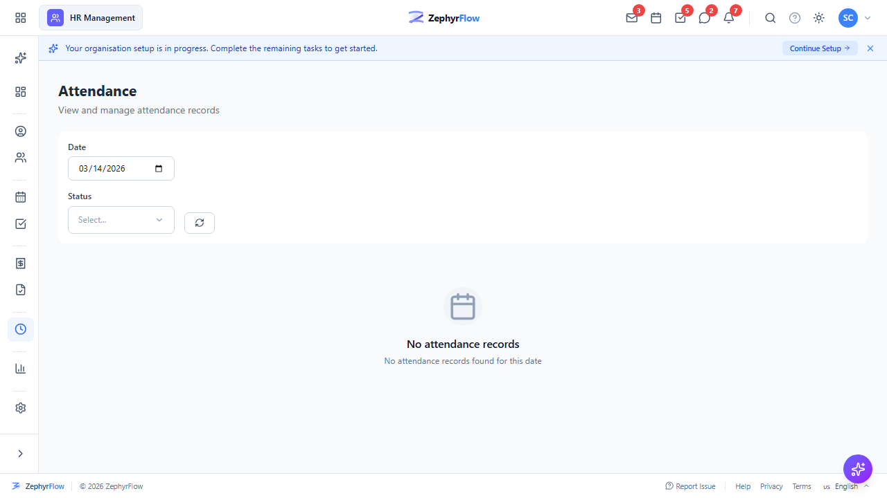 Attendance Tracking